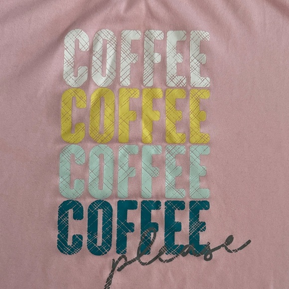 Joyspun Coffee Print Pajama Set, Size L 12-14 - Picture 4 of 8